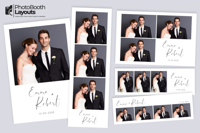 Minimalist Wedding Photo Booth Template