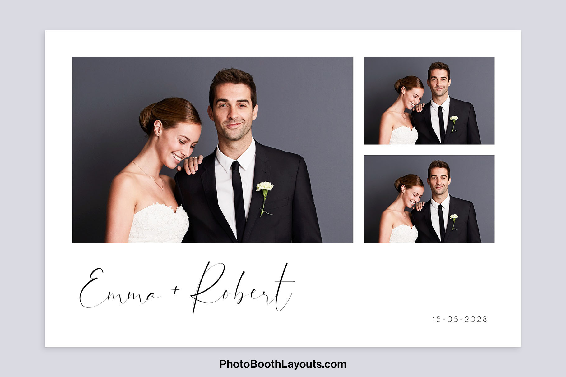 Minimalist Wedding Photo Booth Template