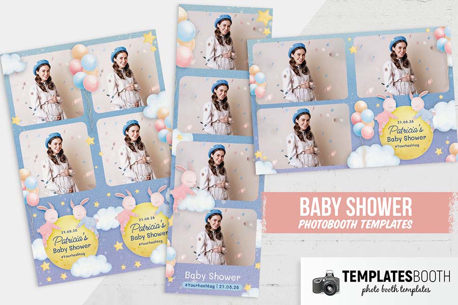 Baby Shower Party Photo Booth Template