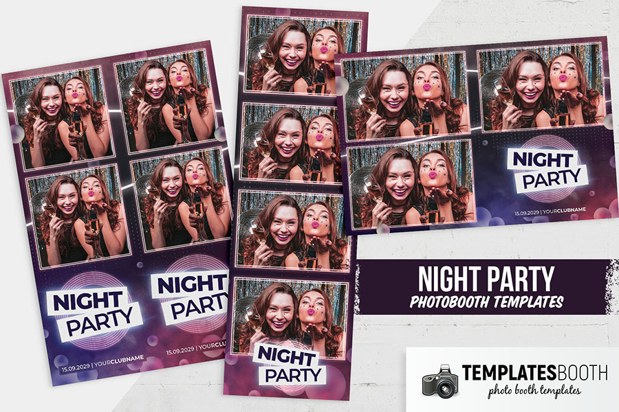Nightclub Party Photo Booth Template