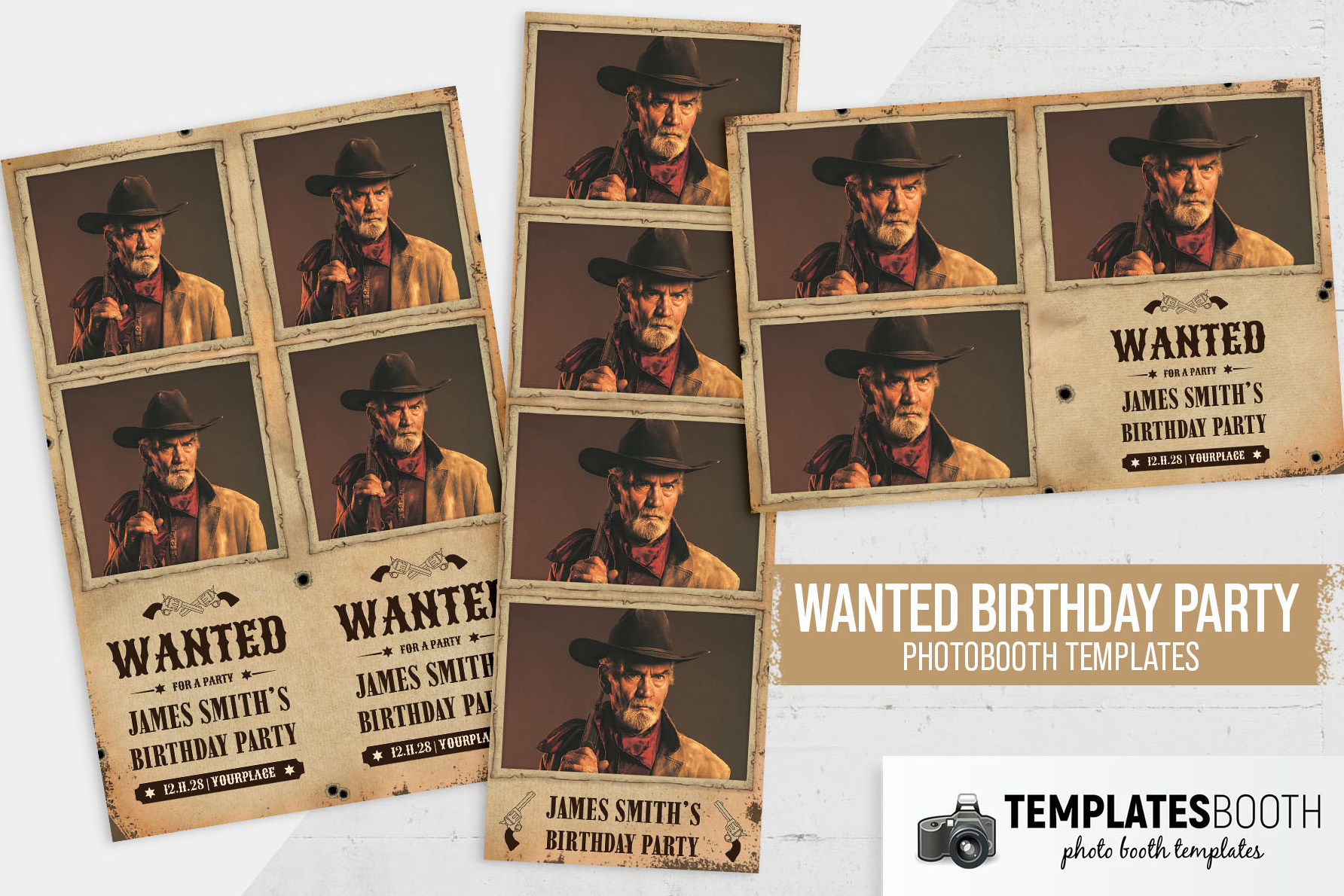 Wanted! Photo Booth Template