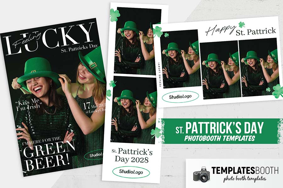 St Patricks Day Photo Booth Template