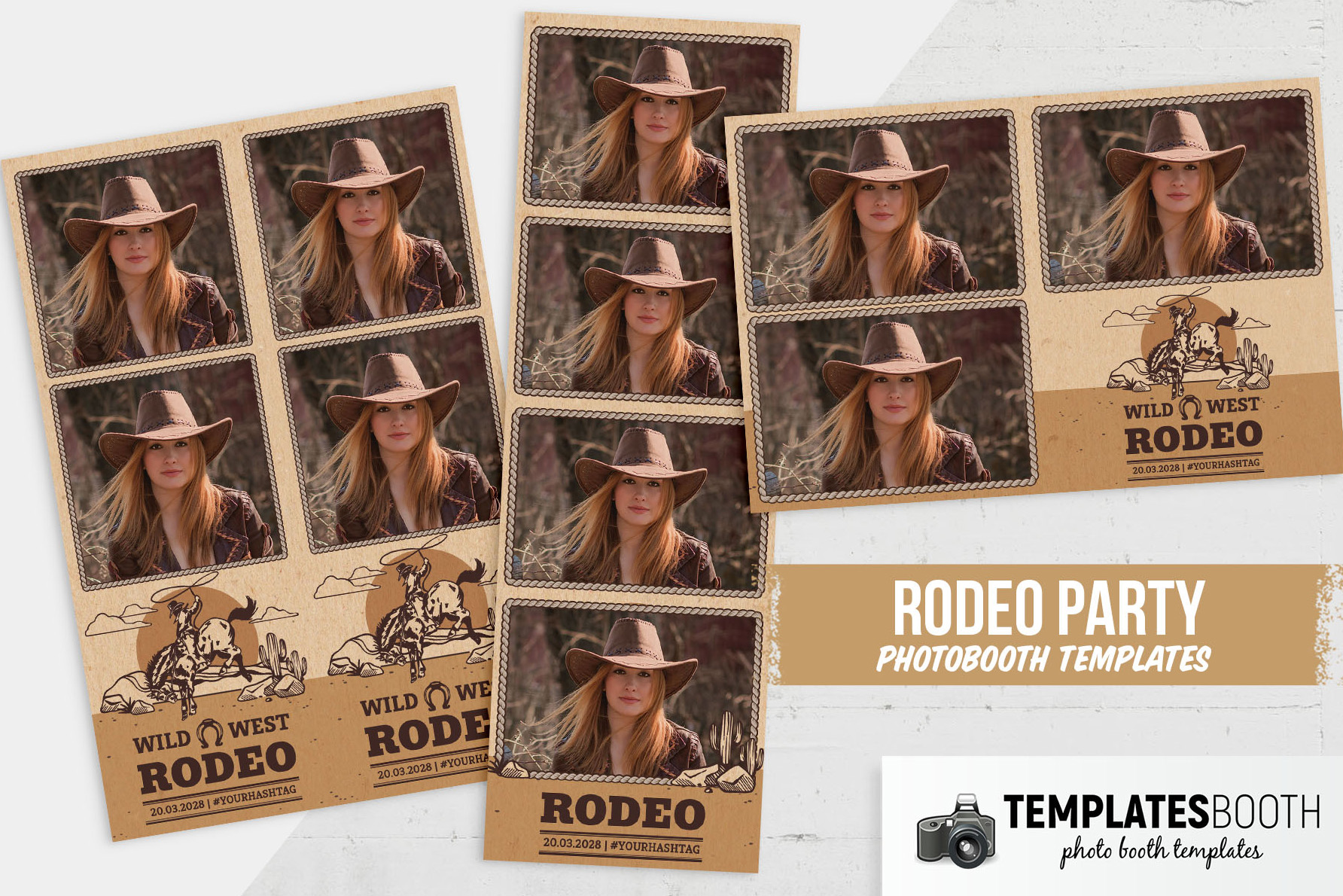 Rodeo Party Photo Booth Template