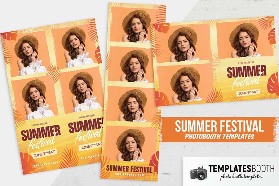 Summer Festival Photo Booth Template