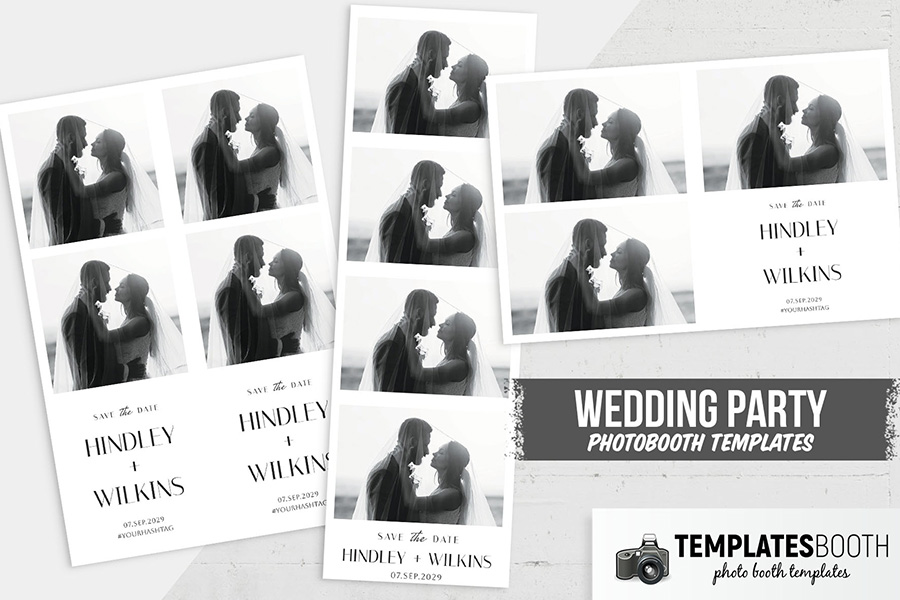 Minimalist Wedding Photo Booth Template