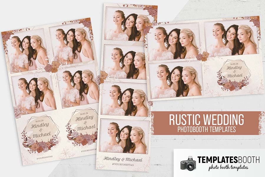 Rustic Wedding Photo Booth Template