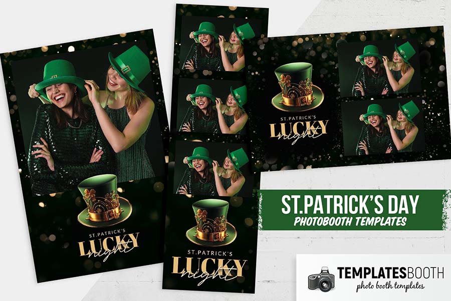 St Patrick’s Day Lucky Night Photo Booth Template