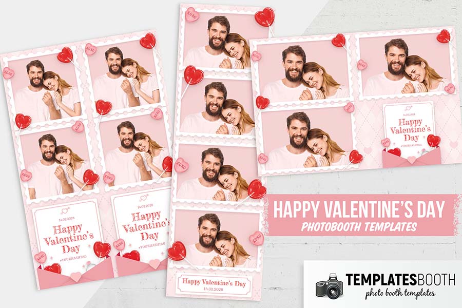 Valentine’s Day Photo Booth Template