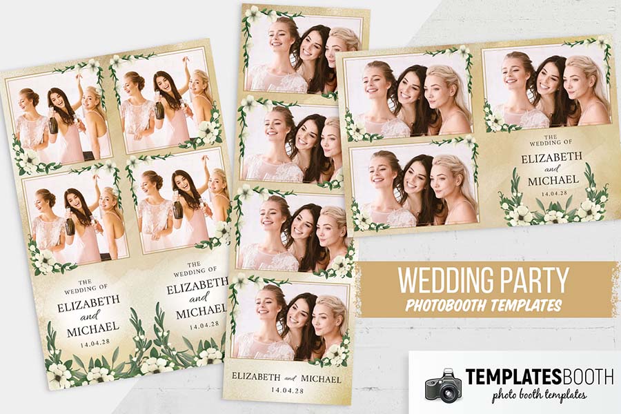 Rustic Wedding Photo Booth Template