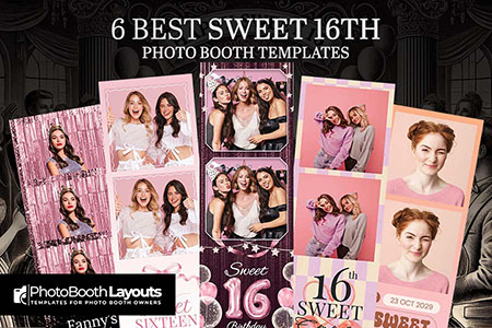 Sweet 16 Photo Booth Templates