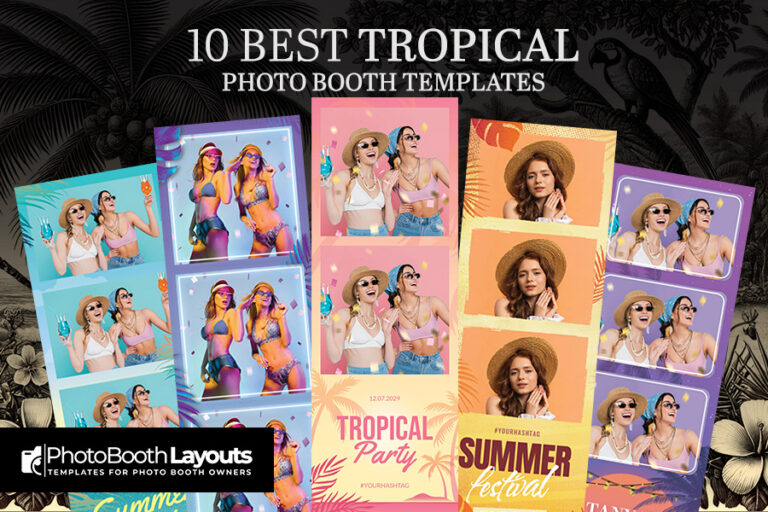 Best Tropical Photo Booth Templates