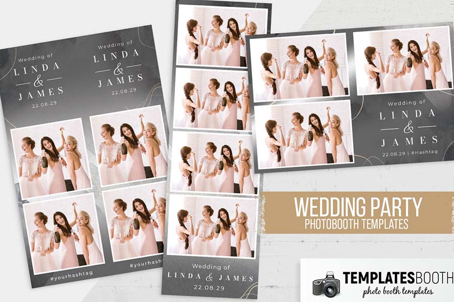 Elegant Grey Photo Booth Template