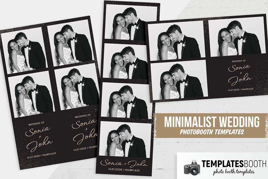 Minimalist Wedding Photo Booth Template