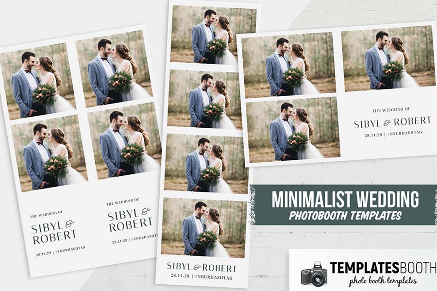 Petite Typographic Photo Booth Template