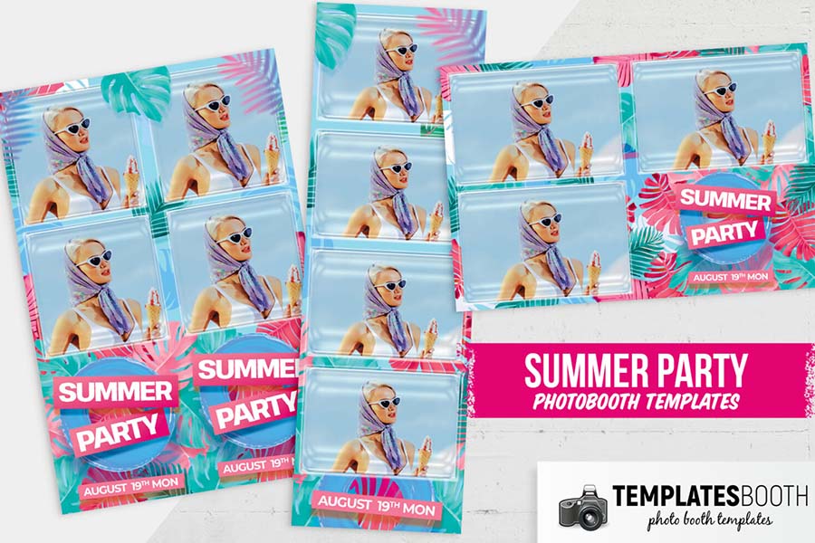 Tropicana Photo Booth Template